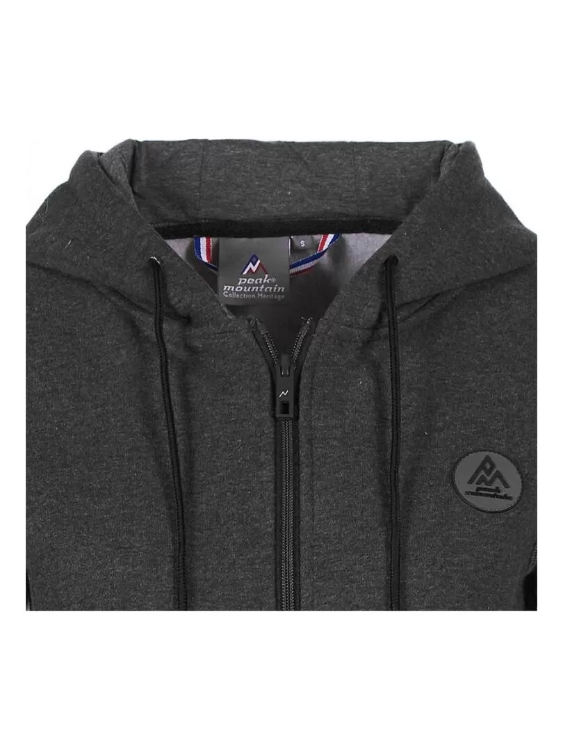 Sweat zippé à capuche femme ARGENTIERE - Gris