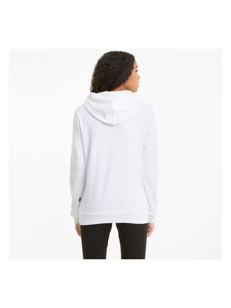 Sweat à Capuche Puma Logo - Blanc