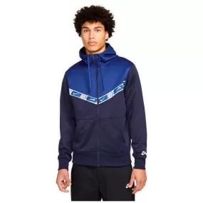 Sweats et polaires Nike m nsw repeat pk fz hoodie bleu