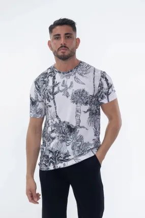 T-shirt aux motifs nature