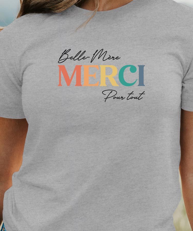 T-Shirt Belle-Mère merci pour tout Pour femme