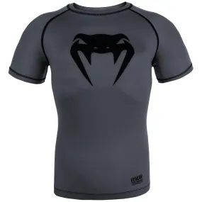 T-shirt de compression Venum Contender 3.0 - Manches courtes - Gris chiné/Noir