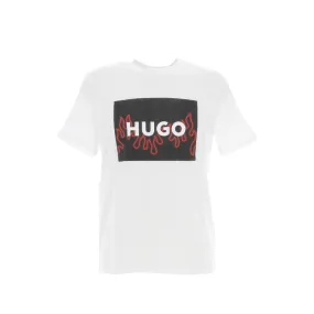 T-shirt dulive blanc homme - Hugo | wimod