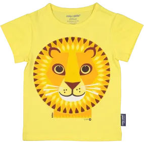 T-shirt enfant lion en coton bio certifié GOTS
