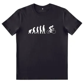 T-Shirt Evolution Vélo | Cycliste | 100% coton, manches courtes, coupe régulière