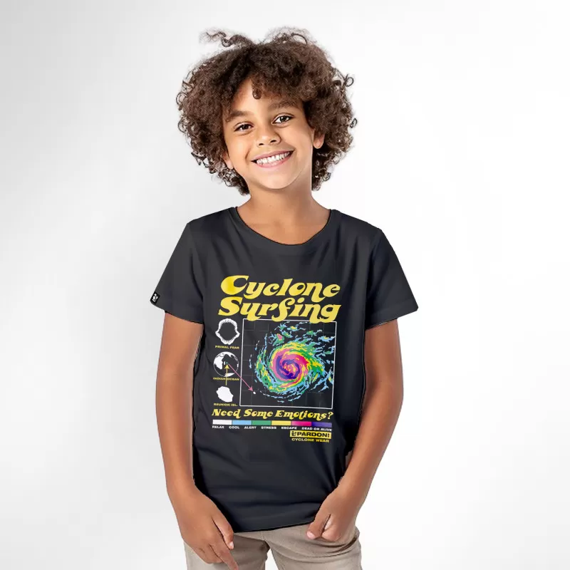 T-Shirt Garçon Cyclone Surfing