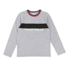 T-shirt HUGO BOSS manches longues gris