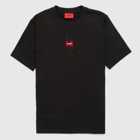 T-shirt HUGO Dasabi  noir en coton