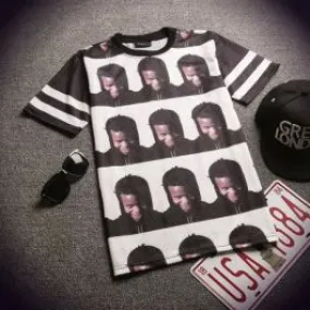T shirt Maillot Wil Fry Ian Connor en Mesh Bandes Manches