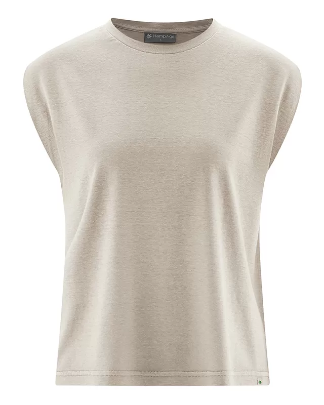 T-shirt manches courtes ample "891" - chanvre et coton bio
