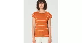 T-shirt rayures fines manches courtes femme "291" - chanvre et coton bio