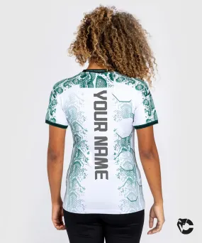 T-shirt Technique Personnalisé pour Femme UFC Adrenaline by Venum Authentic Fight Night - Emerald Edition - Vert/Blanc