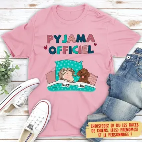 T-shirt Unisex Personnalisé - Pyjama Officiel Chien 2