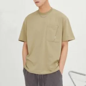 T-shirt à manches courtes et col rond pour hommes