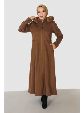 Tan - Fully Lined - Plus Size Coat