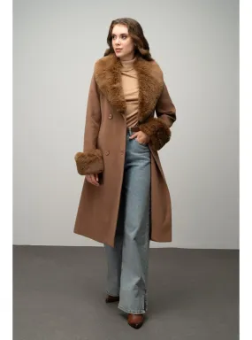 Tan - Men's collar - Coat