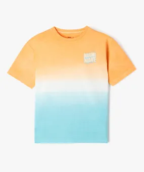 tee-shirt manches courtes tie-and-dye garcon bleu tee-shirts