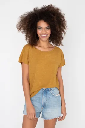 Tshirt ample en jersey flammé avec motif NUDE by French Disorder