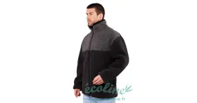 Veste bi-colore - Pure laine mérinos