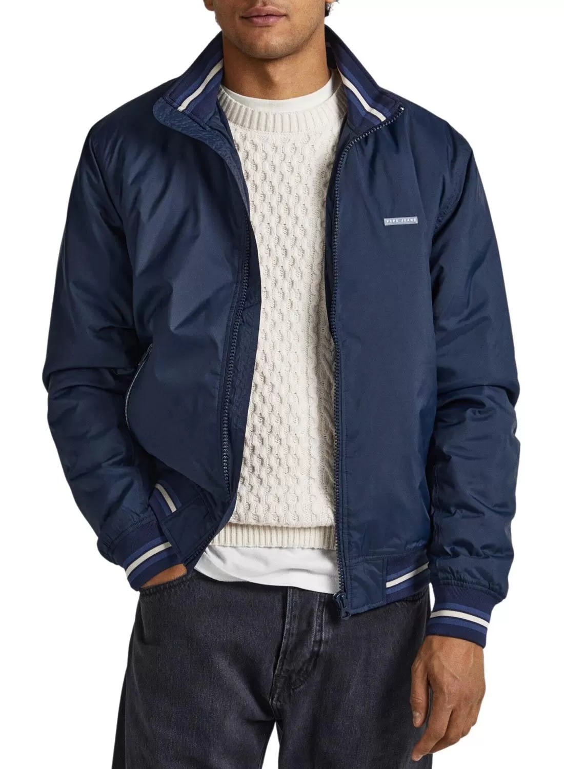 Veste Bombardier Pepe Jeans Bon Bleu pour Homme