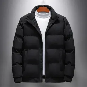 Veste bouffante pour hommes avec poignets en tricot et poches latérale