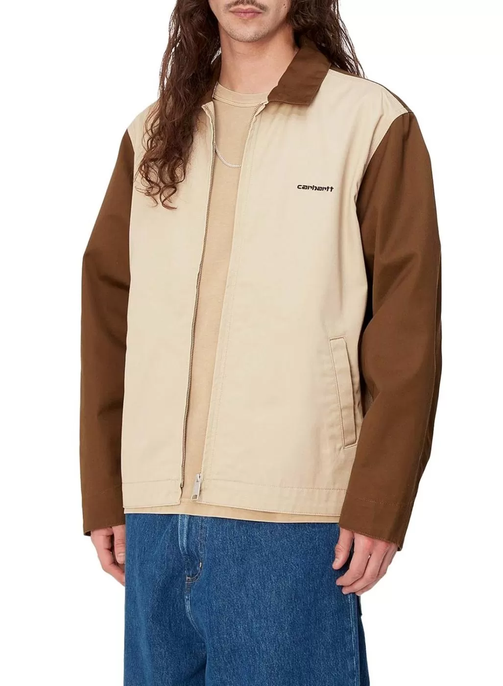 Veste Carhartt Module Script Beige pour Homme