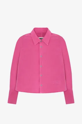 Veste chemise en denim brodée 6