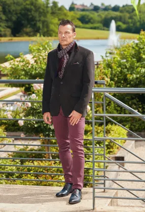 Veste ELOS aspect velours noir Couleur Noir Taille 46
