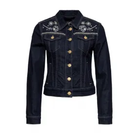 Veste en jeans femme Queen Kerosin style western.