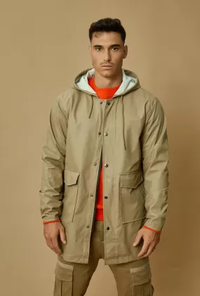 Veste imperméable milongue à capuche