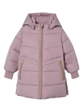 Veste Name It Musique Long Puffer Rose Fille