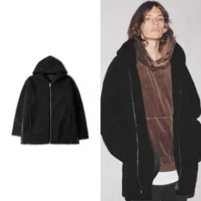Veste à capuche en polaire fermeture éclaire pour homme femme