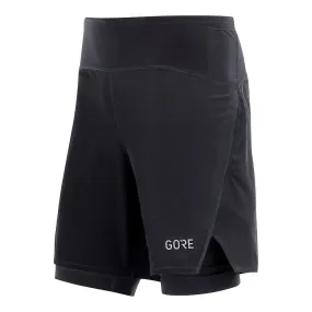 Vêtements de sport GORE® WEAR Homme | Short de running avec cuissard intégré GORE® WEAR R7 2IN1 SHORTS Black pour homme | 100463