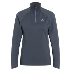 Vêtements de sport ODLO Femme | Pull de running ODLO1/2 zip Essential Ceramiwarm femme INDIA INK  