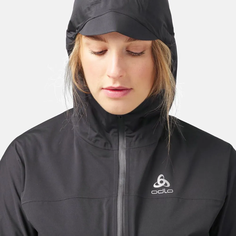 Vêtements de sport ODLO Femme | Veste de running imperméable ODLO ZeroWeight Noir pour femme | 313701-15000