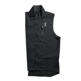 Vêtements de sport On Running Homme | Veste de running légère sans manche On Running Weather Vest Black pour homme | 110.4005