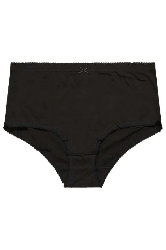 YOURS - Lot de 5 Culottes Vertes Sarcelle & Noires Feuilles