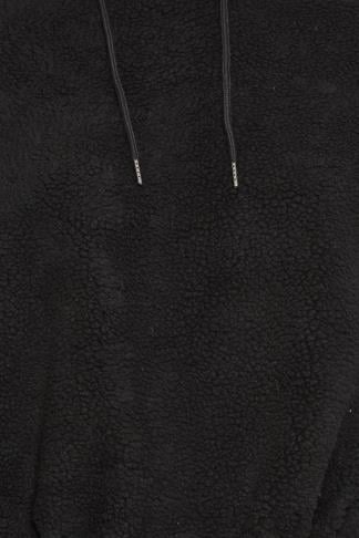YOURS - Pull Noir Polaire Court en Peluche