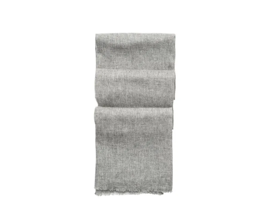 Écharpe fine Laine et Cachemire Gris Chiné